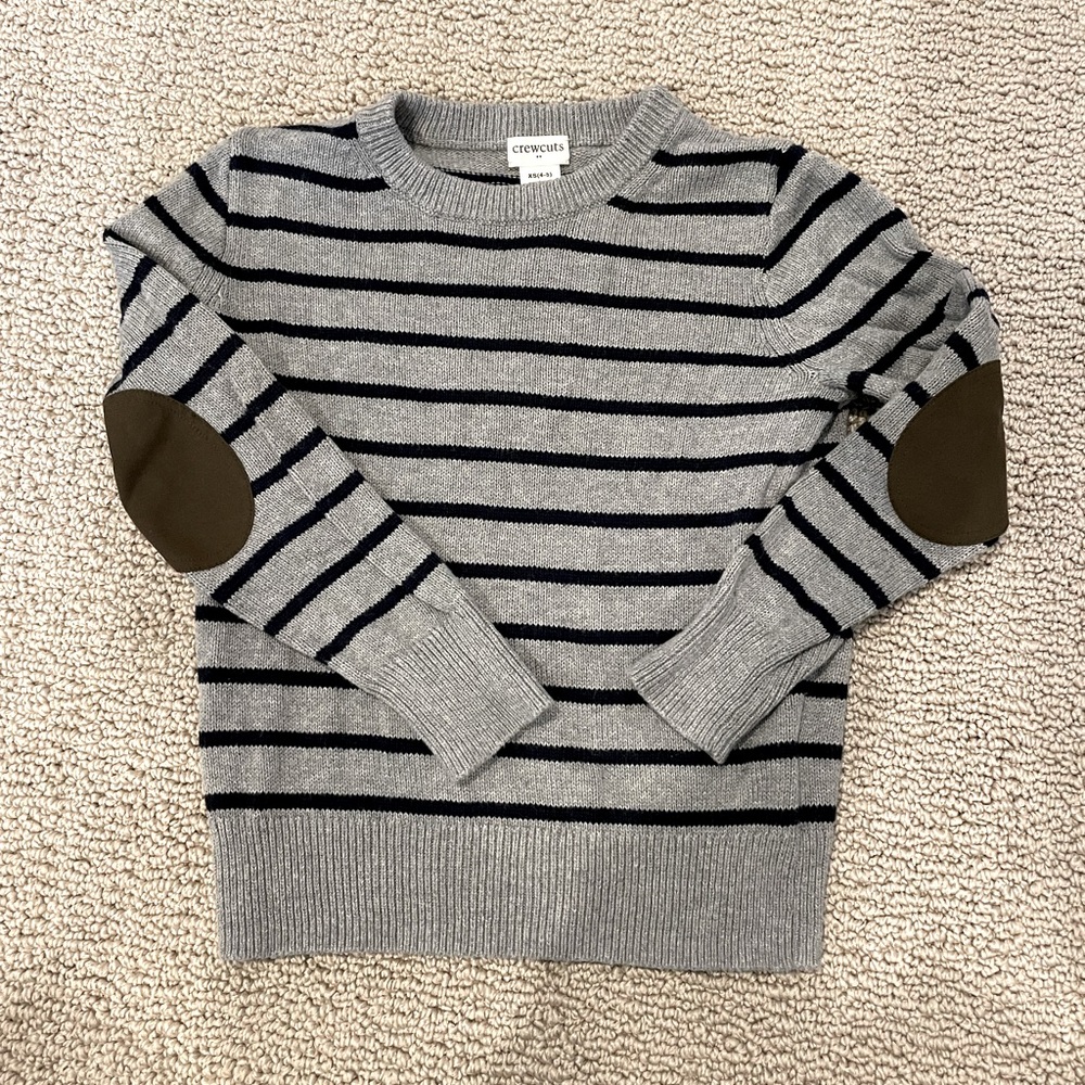 Crewcuts navy stripe sweater